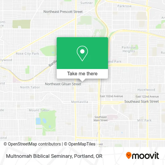 Multnomah Biblical Seminary map