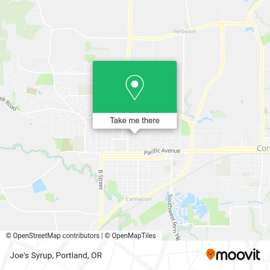 Joe's Syrup map