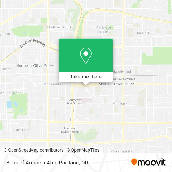 Bank of America Atm map