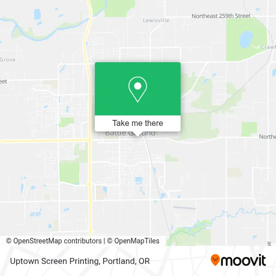 Uptown Screen Printing map