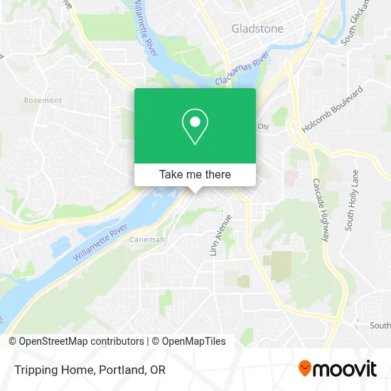 Tripping Home map