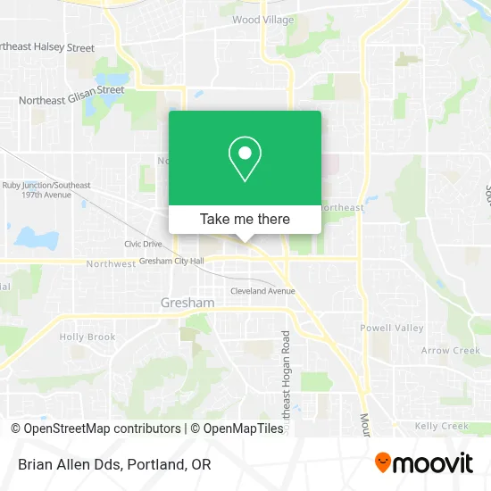Brian Allen Dds map