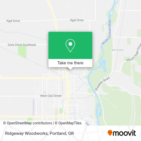 Ridgeway Woodworks map