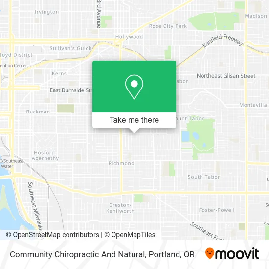 Community Chiropractic And Natural map