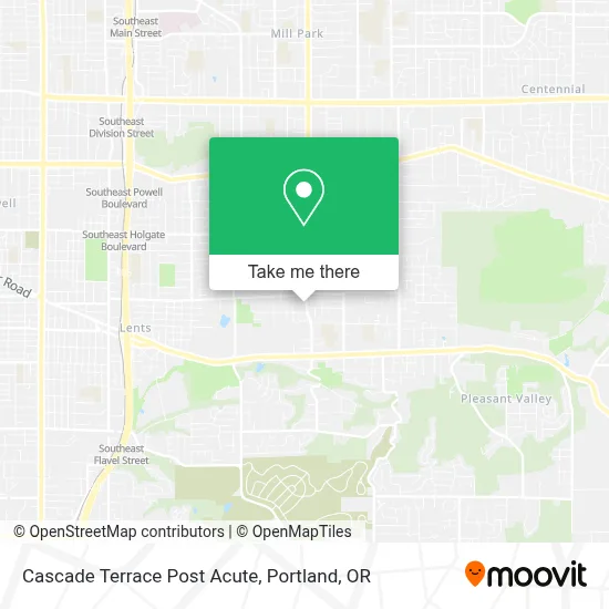 Cascade Terrace Post Acute map