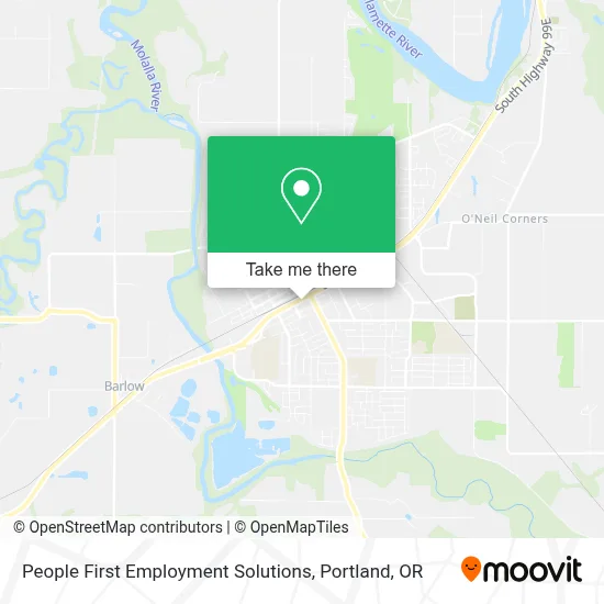 People First Employment Solutions map