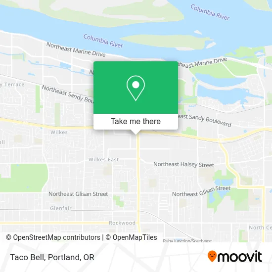 Taco Bell map