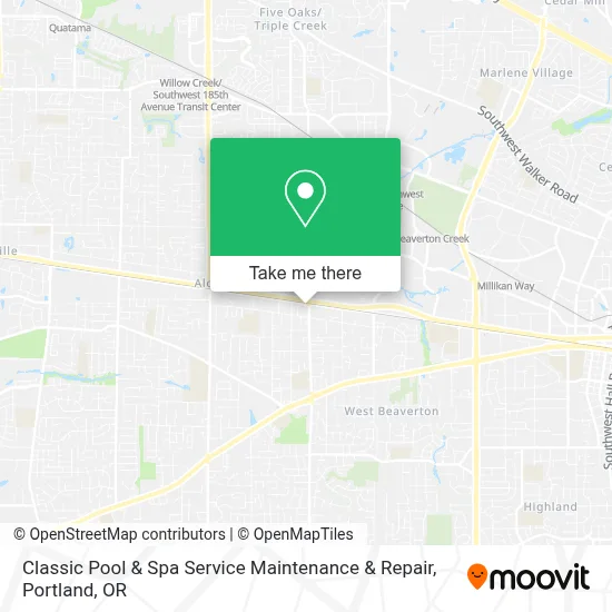 Classic Pool & Spa Service Maintenance & Repair map