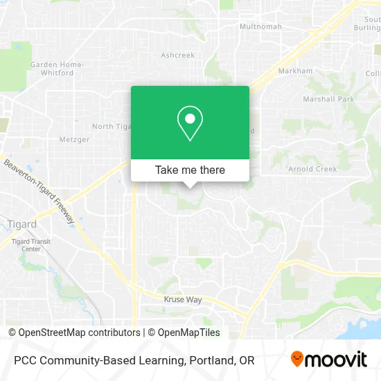 PCC Community-Based Learning map