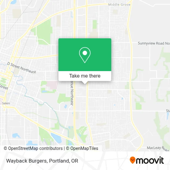 Wayback Burgers map
