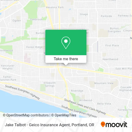 Jake Talbot - Geico Insurance Agent map