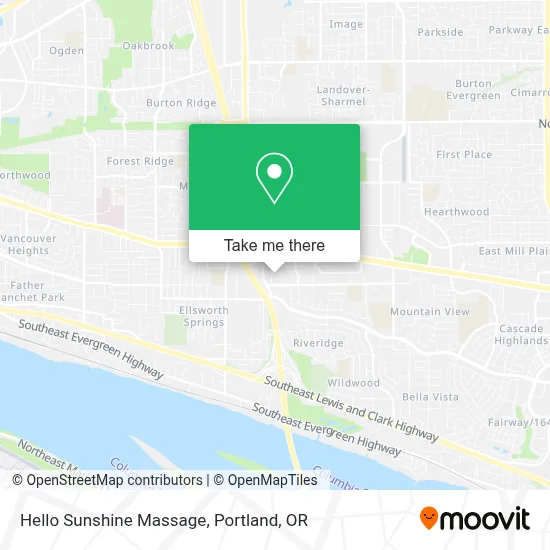 Hello Sunshine Massage map