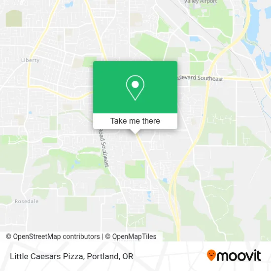 Little Caesars Pizza map