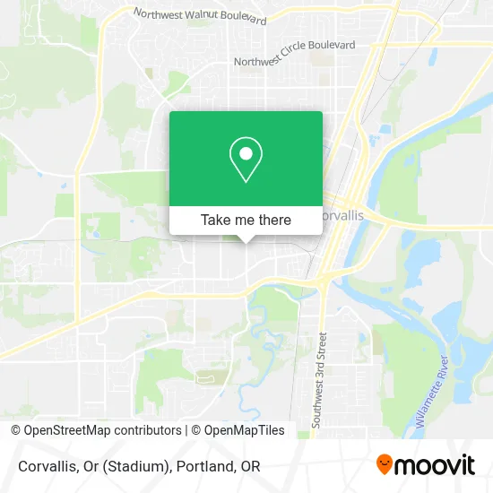 Corvallis, Or (Stadium) map