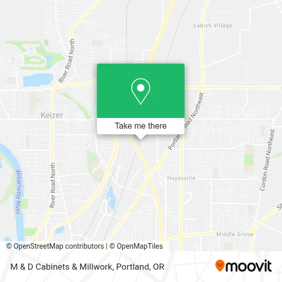 M & D Cabinets & Millwork map
