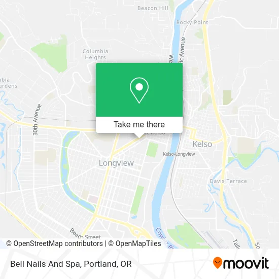 Bell Nails And Spa map