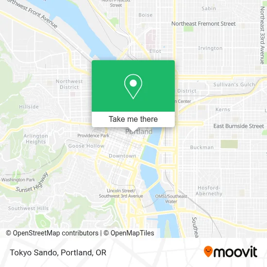 Tokyo Sando map