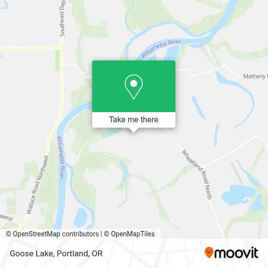 Goose Lake map
