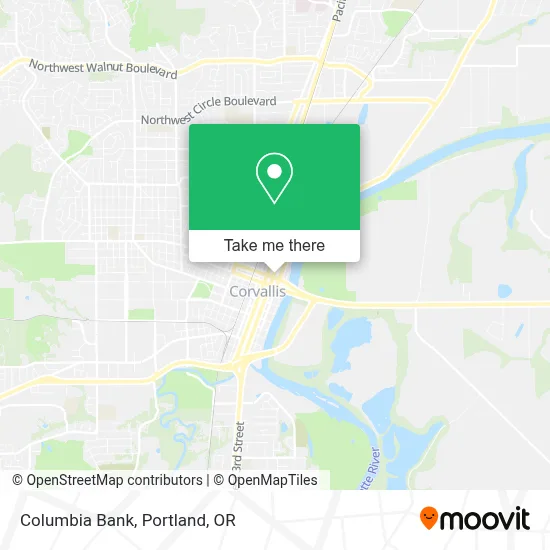 Columbia Bank map