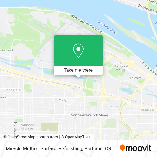 Miracle Method Surface Refinishing map