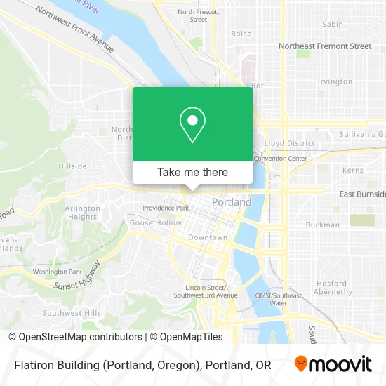 Flatiron Building (Portland, Oregon) map