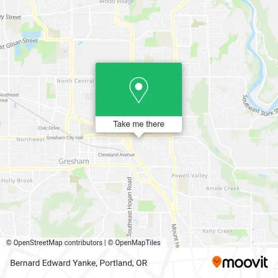 Bernard Edward Yanke map