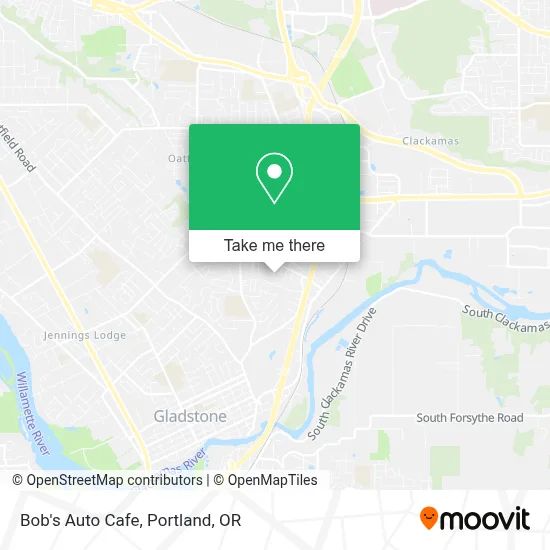 Bob's Auto Cafe map