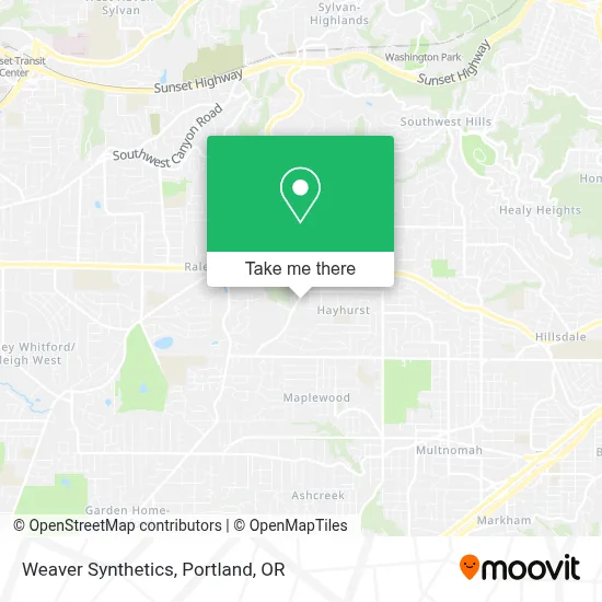 Weaver Synthetics map