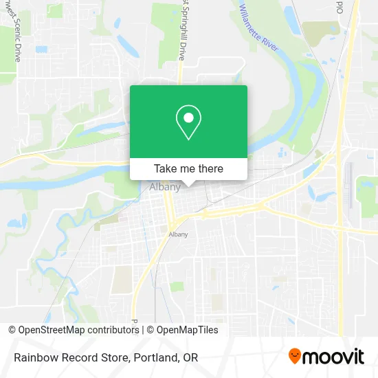Rainbow Record Store map
