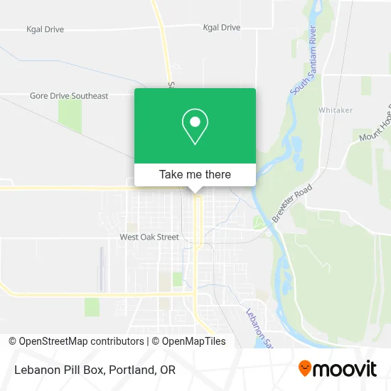 Lebanon Pill Box map