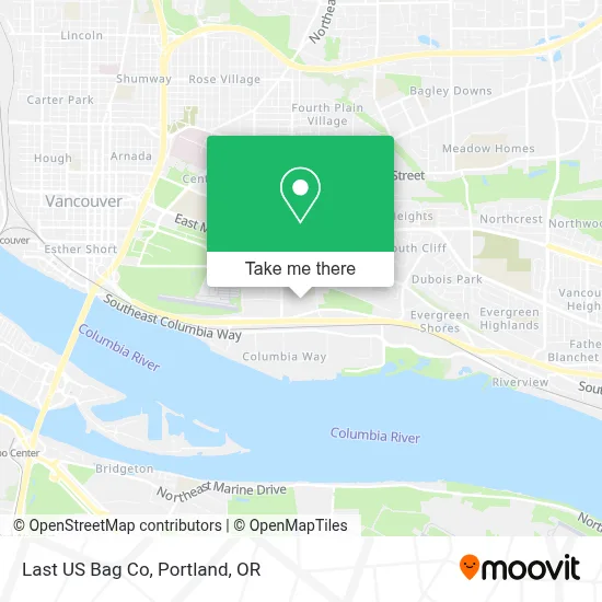 Last US Bag Co map