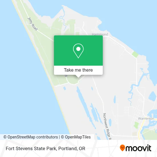 Fort Stevens State Park map