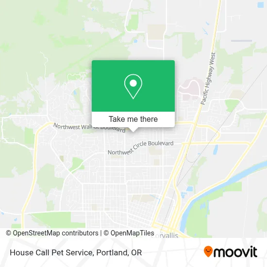 House Call Pet Service map