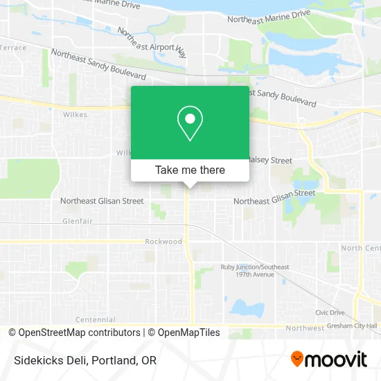 Sidekicks Deli map
