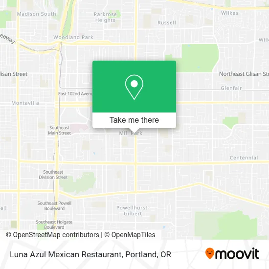 Luna Azul Mexican Restaurant map