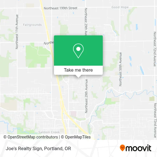 Joe's Realty Sign map