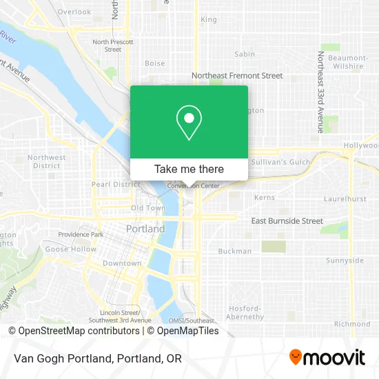 Van Gogh Portland map