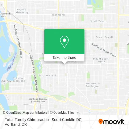 Total Family Chiropractic - Scott Conklin DC map