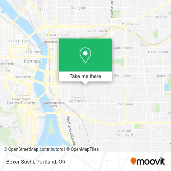 Boxer Sushi map