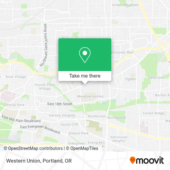 Western Union map
