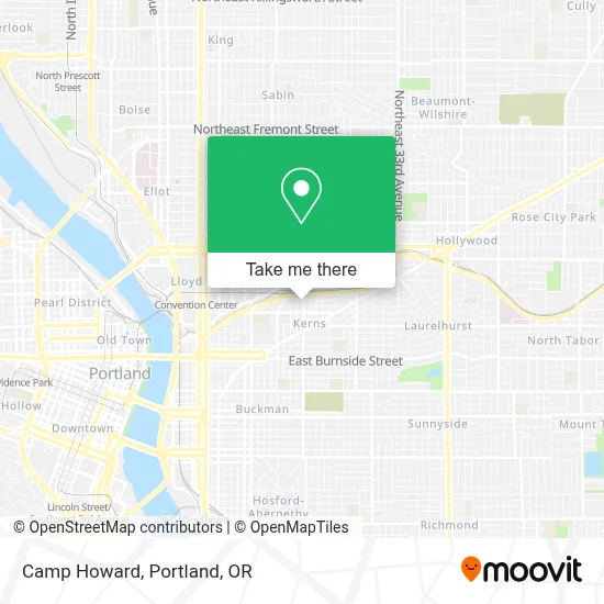 Camp Howard map