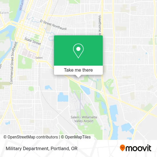 Military Department map