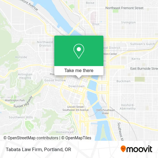 Tabata Law Firm map