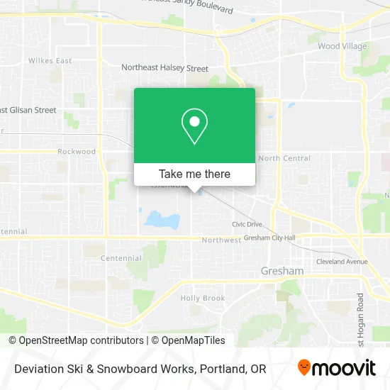 Deviation Ski & Snowboard Works map