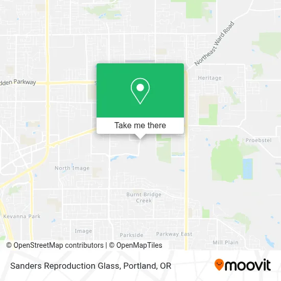 Sanders Reproduction Glass map