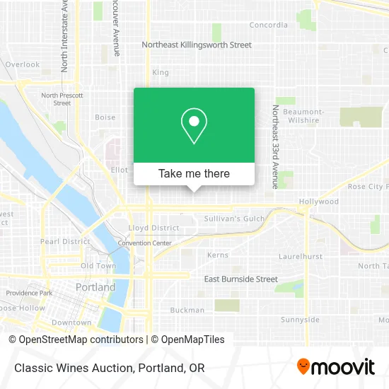 Classic Wines Auction map