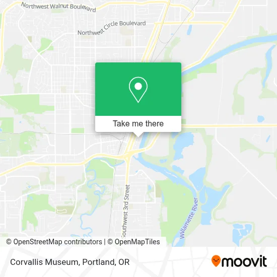 Corvallis Museum map