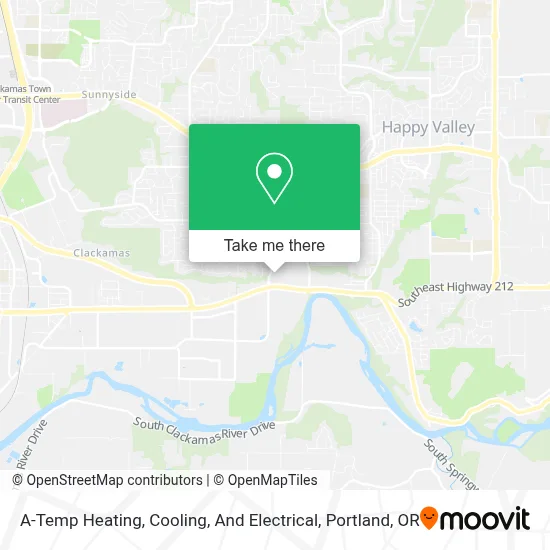 A-Temp Heating, Cooling, And Electrical map