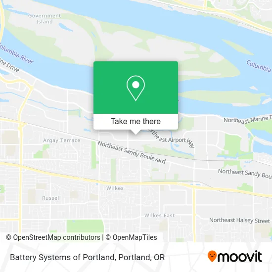 Battery Systems of Portland map