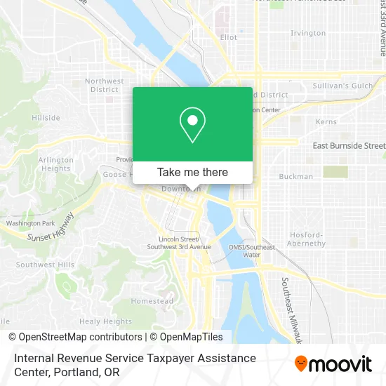 Internal Revenue Service Taxpayer Assistance Center map